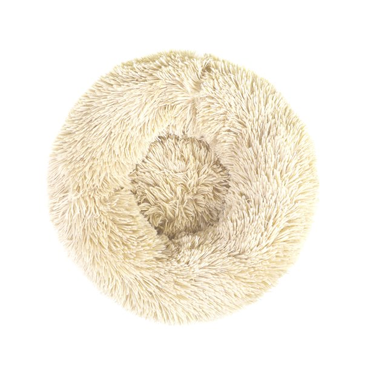 Round Plush Pet Bed for Dogs & Cats,Fluffy Soft Warm Calming Bed Sleeping Kennel Nest 10