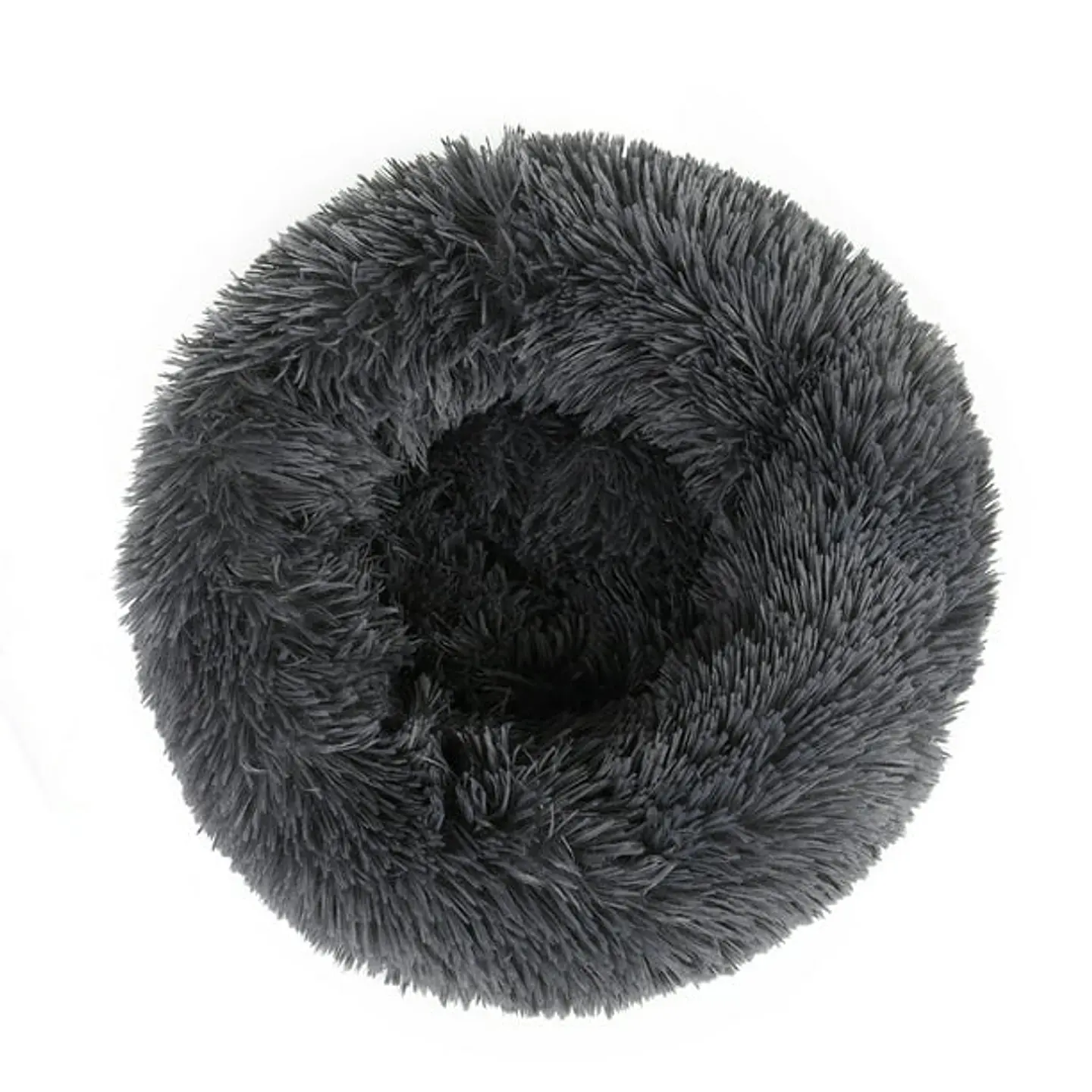 Round Plush Pet Bed for Dogs & Cats,Fluffy Soft Warm Calming Bed Sleeping Kennel Nest 12