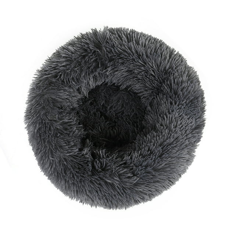 Round Plush Pet Bed for Dogs & Cats,Fluffy Soft Warm Calming Bed Sleeping Kennel Nest 12
