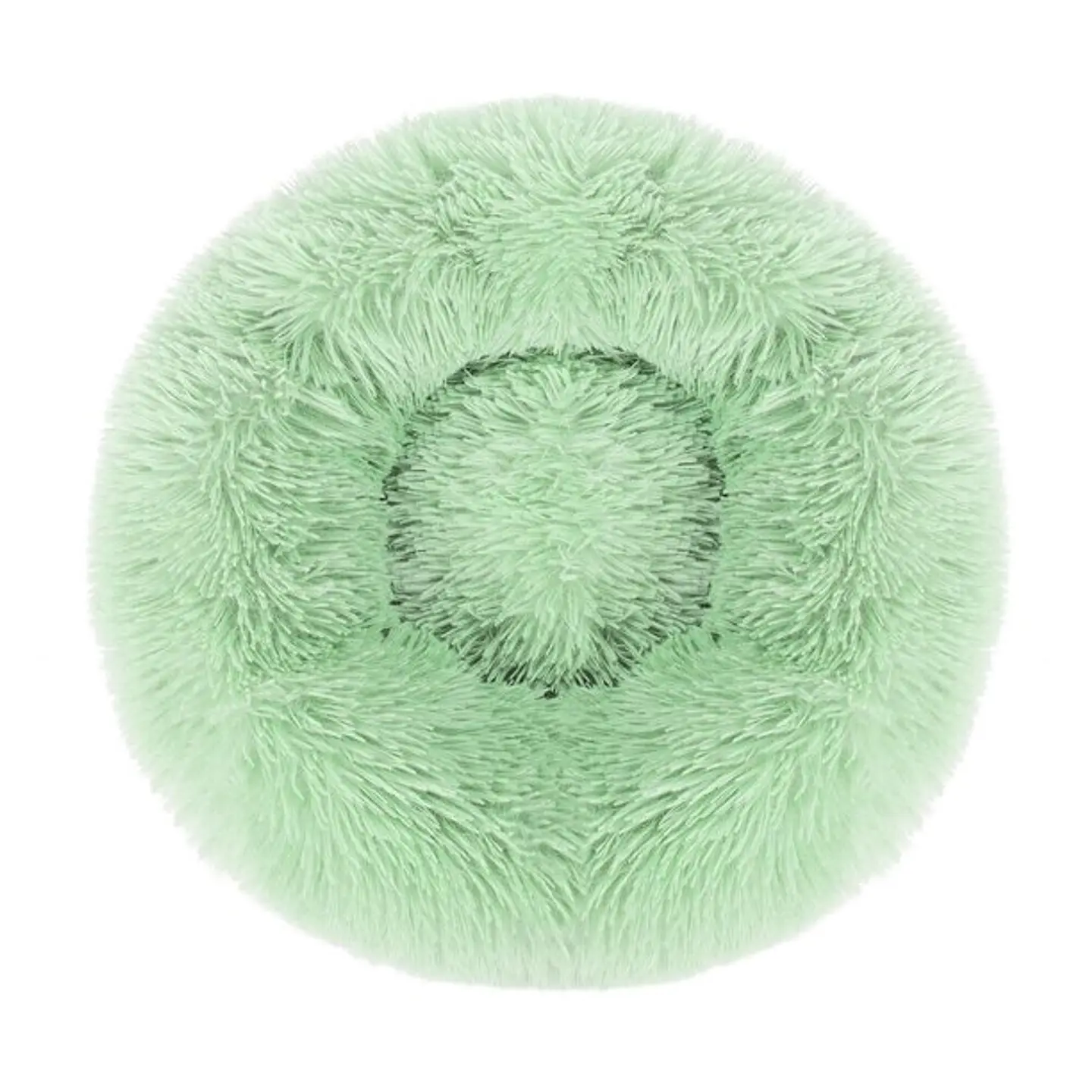 Round Plush Pet Bed for Dogs & Cats,Fluffy Soft Warm Calming Bed Sleeping Kennel Nest 13
