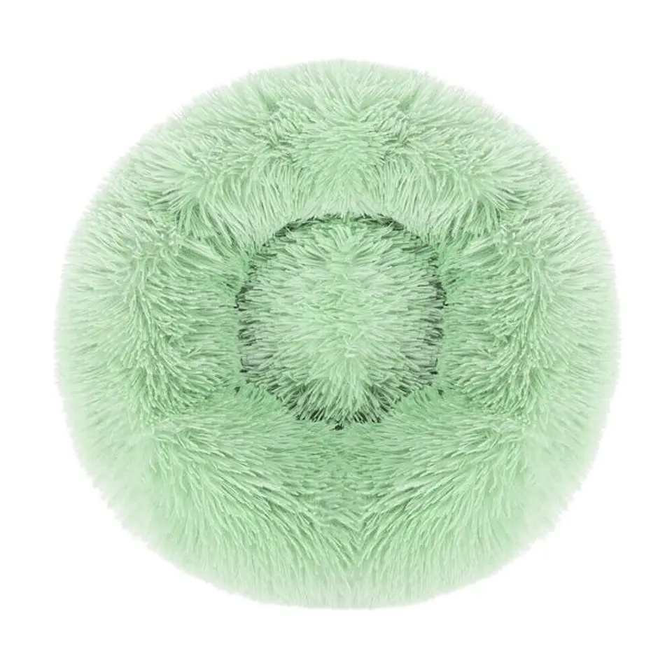 Round Plush Pet Bed for Dogs & Cats,Fluffy Soft Warm Calming Bed Sleeping Kennel Nest 13