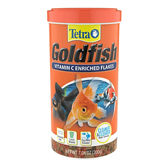 Tetra TetraFin Goldfish Flakes 7.06 onzas, Alimento de pescado de dieta equilibrada