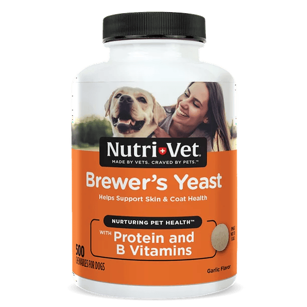 Nutri-Vet Brewer's Yeast and Garlic Chewable Tablets for Dogs
