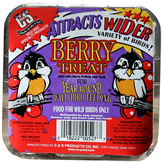 C&S Berry Treat Suet Alimento para pájaros silvestres