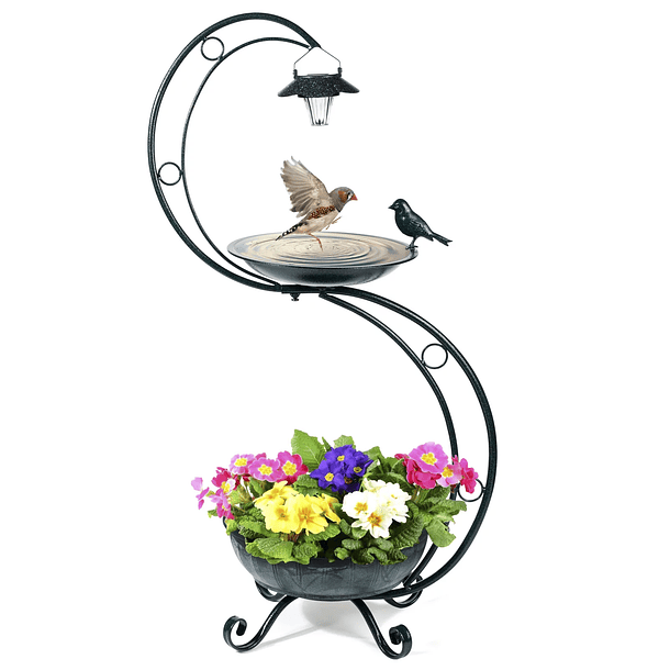 Bird Baths for Outdoors Solar Lamp 1