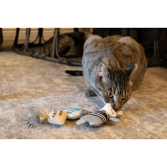Juguete para gatos Vibrant Life Catnip Bandit, 3 piezas