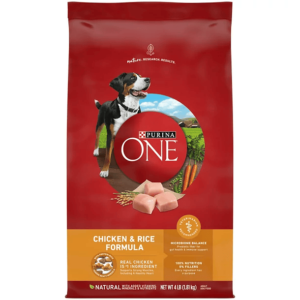 Purina One Dry Dog Food for Adult Dogs Chicken and Rice Formula 2