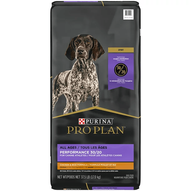 Purina Pro Plan Performance 30/20 for Dogs of All Ages Chicken Rice