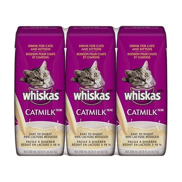 WHISKAS CATMILK PLUS Bebida para Gatos e Filhotes