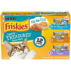 Friskies Gravy Wet Cat Food Variety Pack, Tasty Treasures Prime Filets 1
