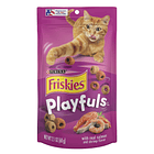 Purina Friskies Playfuls Golosinas con sabor a salmón y camarones para gatos 1