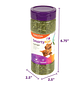 SmartyKat Catnip para gatos, natural, pura y potente, bote mezclador resellable - Miniatura 4