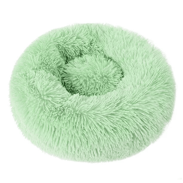 Round Plush Pet Bed for Dogs & Cats,Fluffy Soft Warm Calming Bed Sleeping Kennel Nest 9