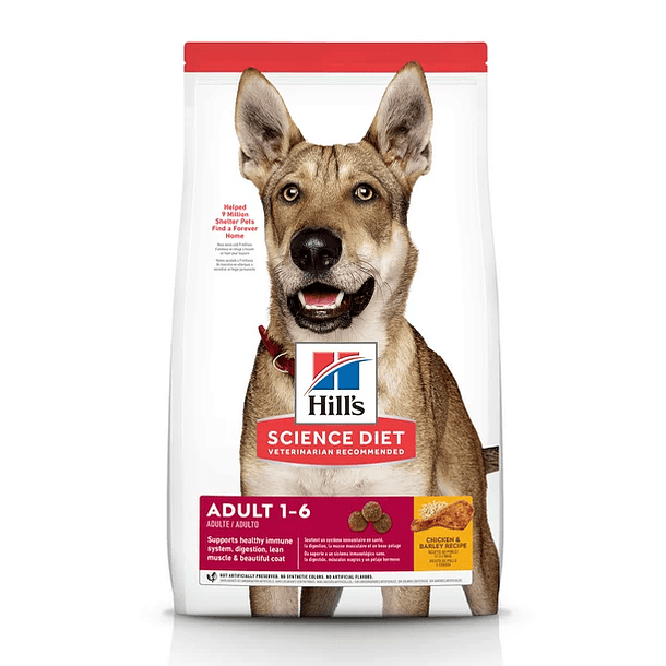 Hill's Science Diet Adult Chicken & Barley Receta Alimento seco para perros 1