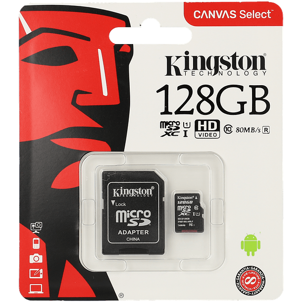 Cartão sd KINGSTON 128 gb 2