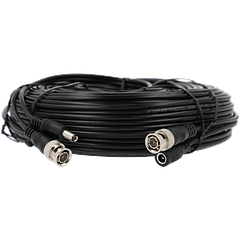 Cabo  combinado coaxial / alimentação de 30 m