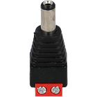 Dc macho saída +/ - de 2 terminais 1