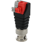 Bnc macho saída + / de 2 terminais 2