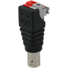 Bnc fêmea com saída + / - de 2 terminais 1