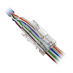 Rj45 cat6 para engarce, fácil instalação
