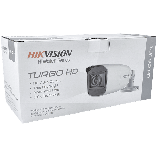 Câmara HIKVISION bullet 4 em 1 (cvi, tvi, ahd e analógico) de 5 megapixels e lente zoom óptico 2