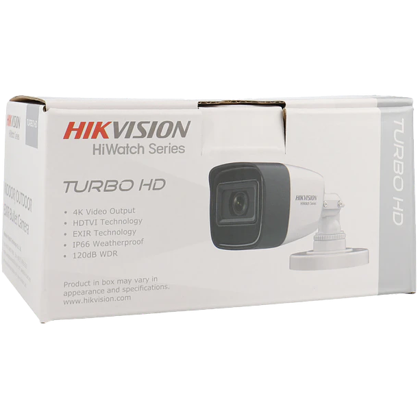 Câmara HIKVISION bullet 4 em 1 (cvi, tvi, ahd e analógico) de 8 megapixels e lente fixa 1
