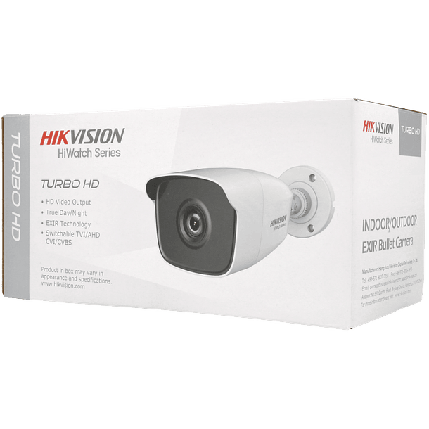 Câmara HIKVISION bullet 4 em 1 (cvi, tvi, ahd e analógico) de 2 megapixels e lente fixa 1