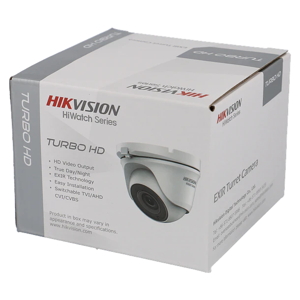 Câmara HIKVISION dome 4 em 1 (cvi, tvi, ahd e analógico) de 2 megapixels e lente fixa 1