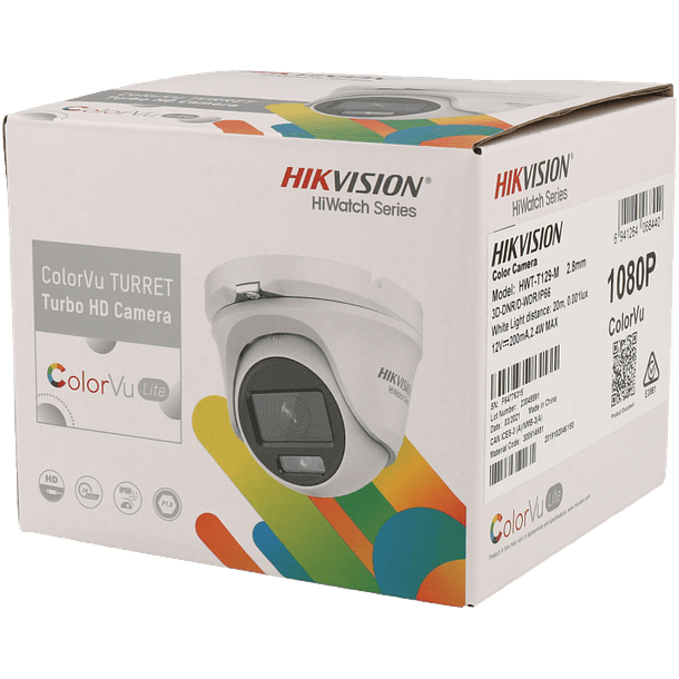 Câmara HIKVISION dome 4 em 1 (cvi, tvi, ahd e analógico) de 2 megapixels e lente fixa 2