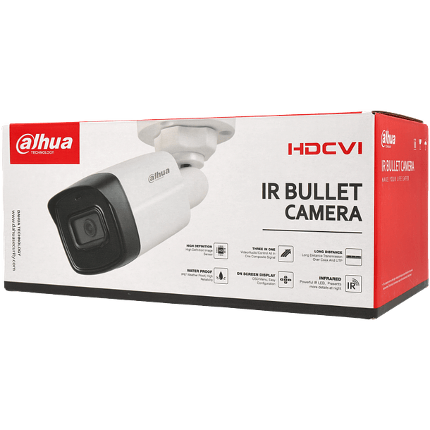 Câmara DAHUA bullet hd-cvi de 5 megapixels e lente fixa 2