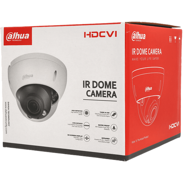 Câmara DAHUA dome hd-cvi de 4 megapixels e lente zoom óptico 4