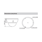 Câmara DAHUA dome hd-cvi de 8 megapixels e lente zoom óptico 1
