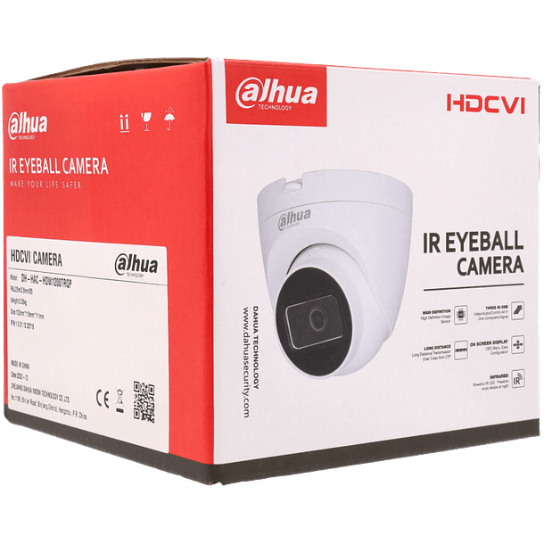 Câmara DAHUA dome hd-cvi de 5 megapixels e lente fixa 2