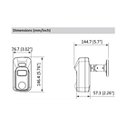 Câmara DAHUA dome hd-cvi de 2 megapixels e lente fixa 1