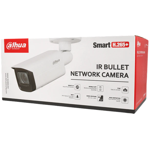 Câmara DAHUA bullet ip de 4 megapixels e lente zoom óptico 3
