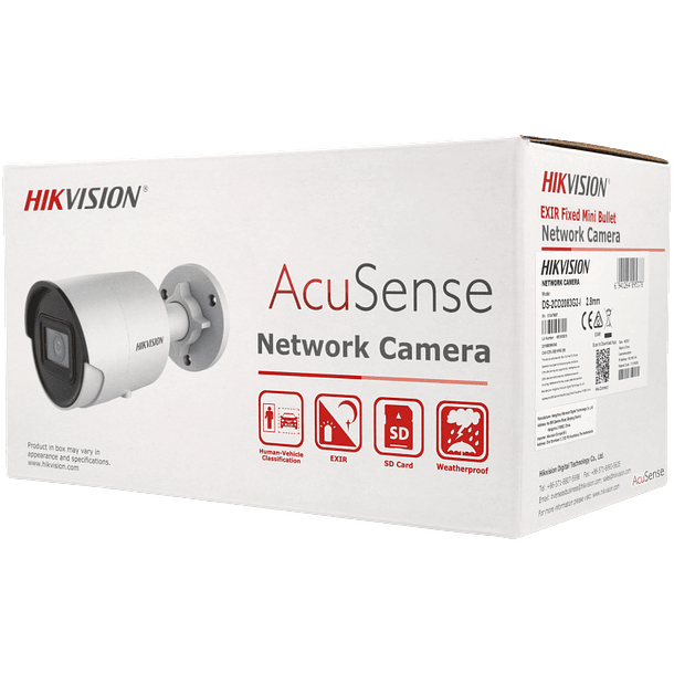 Câmara HIKVISION PRO bullet ip de 4 megapixels e lente fixa 2