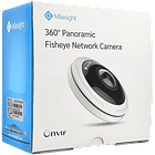 Câmara MILESIGHT fisheye ip de 12 megapixels e lente fixa 2