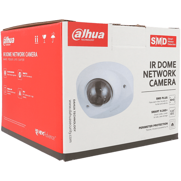 Câmara DAHUA dome ip de 4 megapixels e lente fixa 2