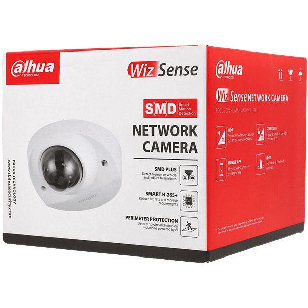 Câmara DAHUA dome ip de 5 megapixels e lente fixa 1