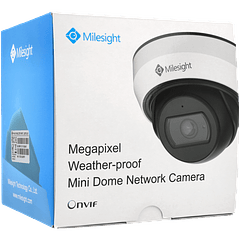 Câmara MILESIGHT dome ip de 5 megapixels e lente zoom óptico