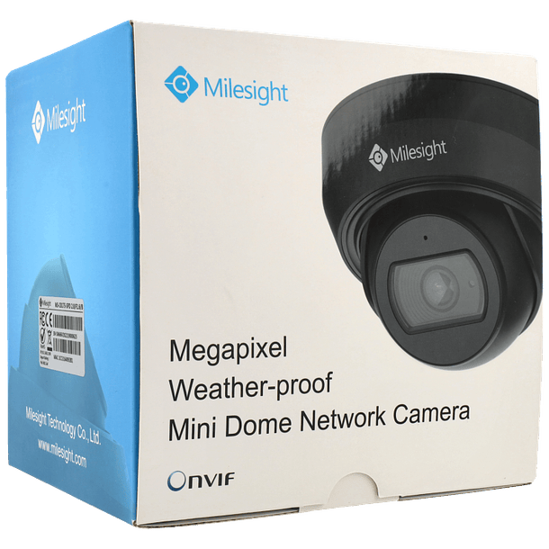 Câmara MILESIGHT dome ip de 5 megapixels e lente fixa 2