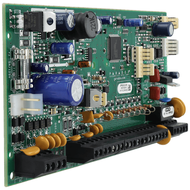 Central  com fio PARADOX e 8 zonas em placa 1