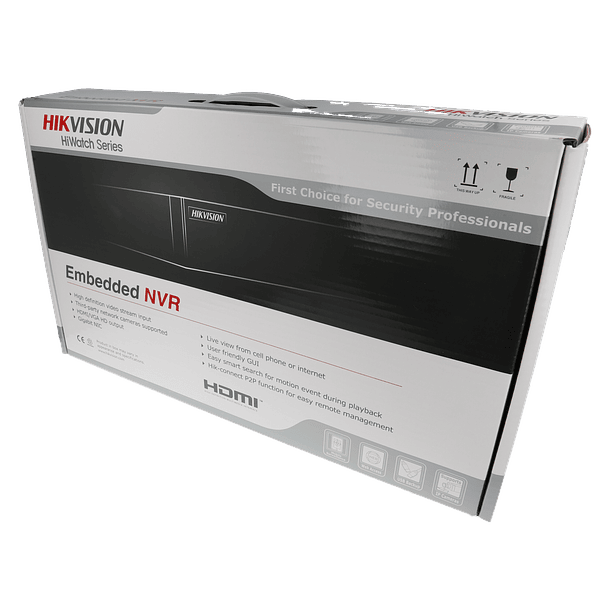 Gravador ip HIKVISION de 4 canais e 8 mpx de resoluçao 2