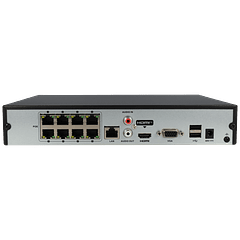 Gravador ip HIKVISION de 8 canais e 8 mpx de resoluçao com 8 portas PoE