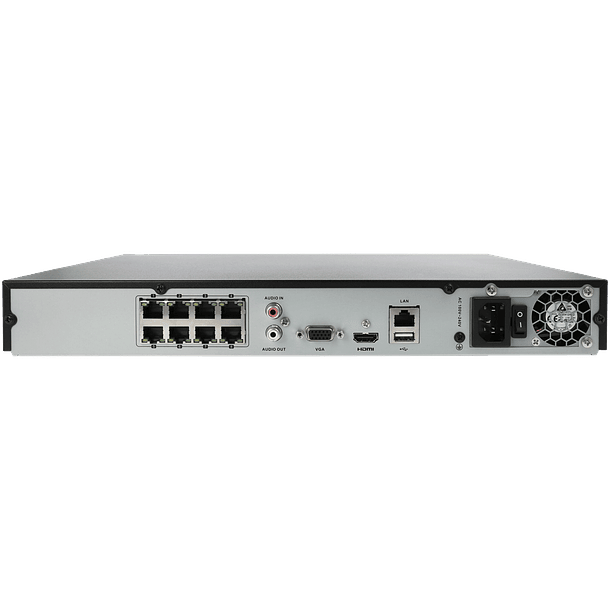 Gravador ip HIKVISION de 8 canais e 8 mpx de resoluçao com 8 portas PoE 2