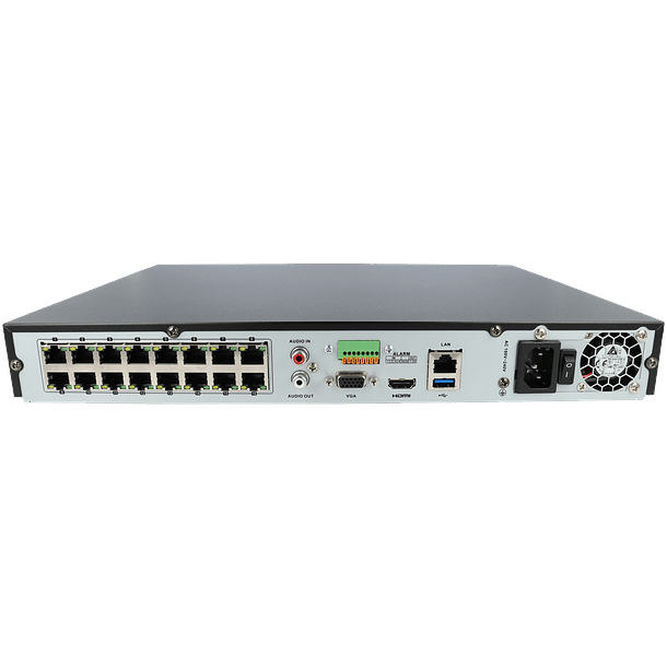 Gravador ip HIKVISION PRO de 16 canais e 8 mpx de resoluçao com 16 portas PoE 