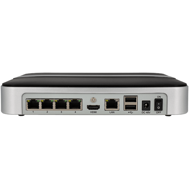 Gravador ip MILESIGHT de 4 canais e 8 mpx de resoluçao com 4 portas PoE 1