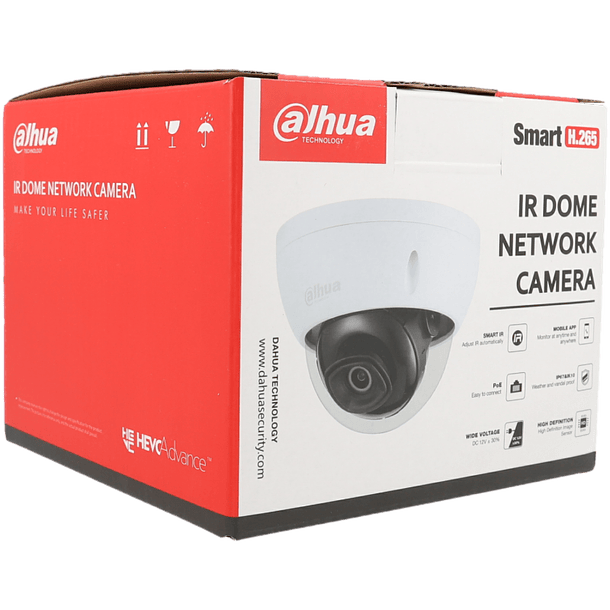 Câmara DAHUA dome ip de 4 megapixels e lente fixa 1
