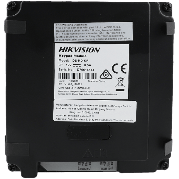 Vídeo porteiro HIKVISION PRO  de superfície / embutir 2