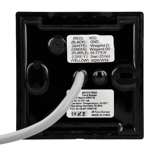 Leitor interior / exterior com cartão rfid 125khz 2